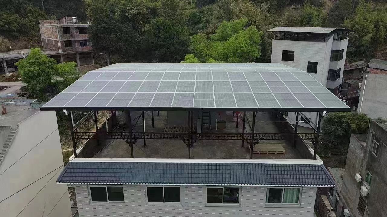 攸县15kw+10kwh自建别墅家庭光伏储能系统